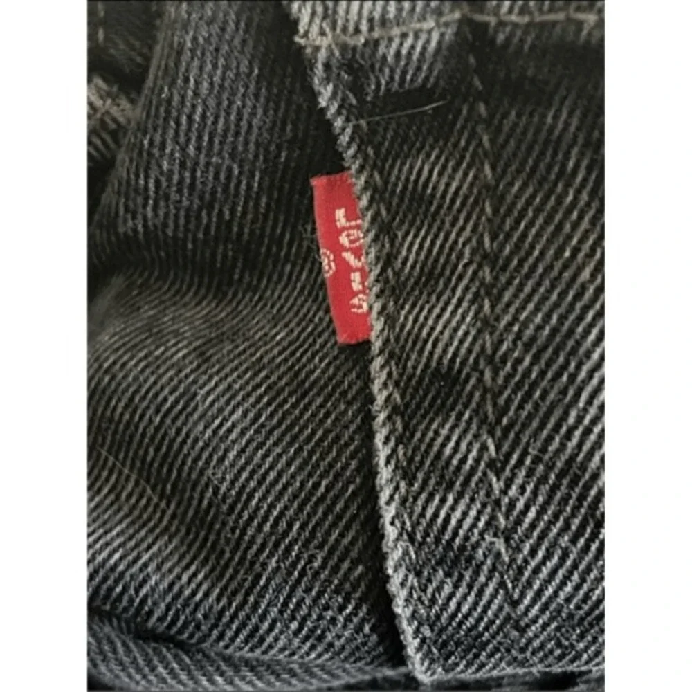 Levi's 505 Men's Jeans Black Denim‎ W40 L32 Regular Fit Straight Leg Cotton